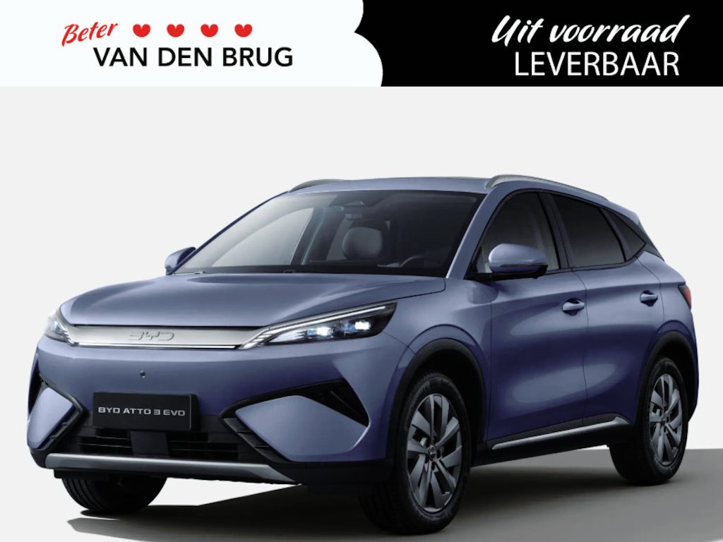 BYD Atto 3 EVO Design 74.8 kWh | DIRECT RIJDEN! | Trekhaak | 510km WLTP | 360 Camera | 1.500kg Trekgewicht | Elek. Stoelen | Stoelventilatie | Stoelverwarming |