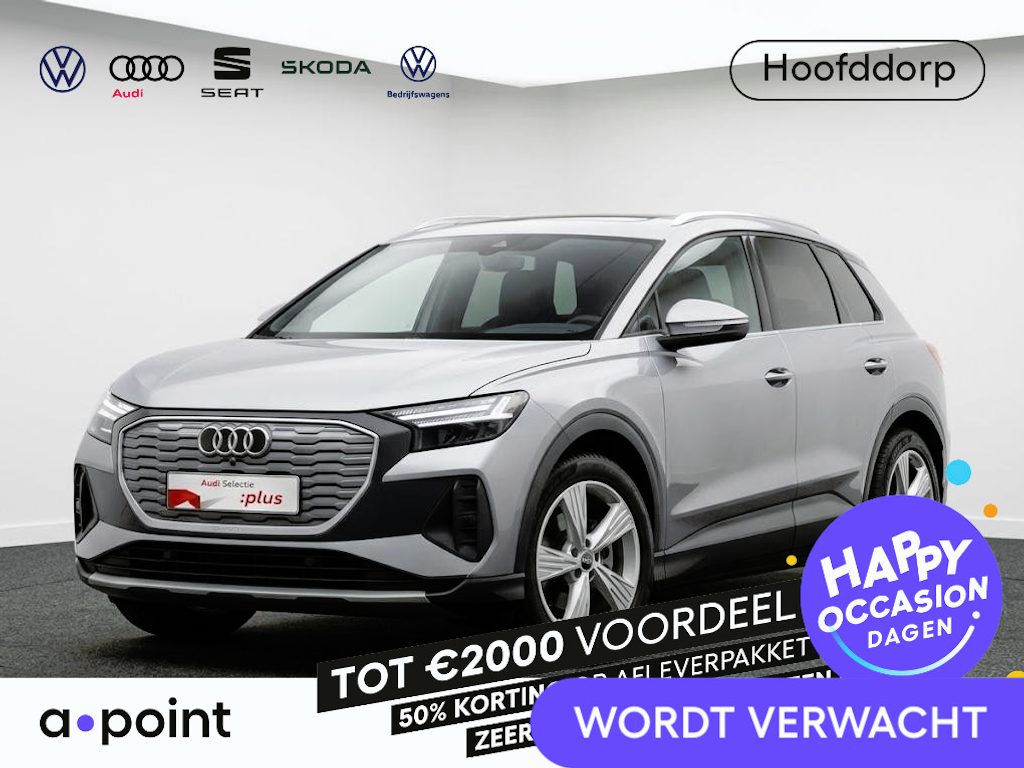 Audi Q4 e-tron 40 Launch edition Advanced Plus 77 kWh 204pk | Komt eind oktober binnen | Panoramadak | Lederen bekleding | Head up Display | Warmte pomp | Verwarmbare voorstoelen en stuurwiel |