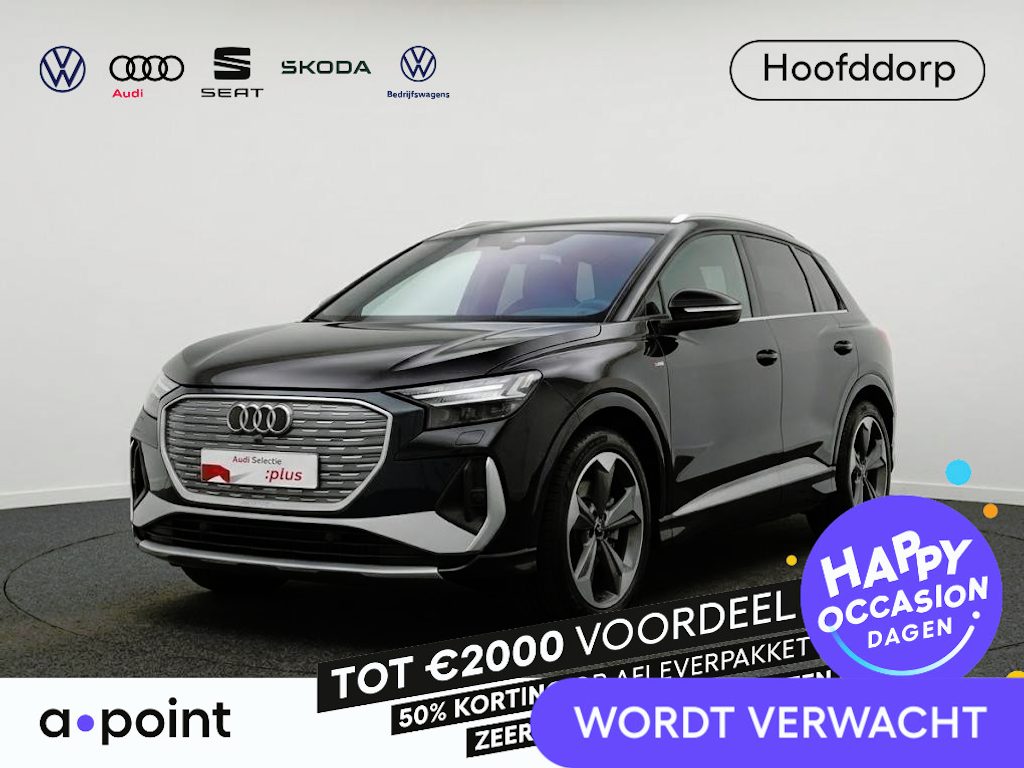 Audi Q4 e-tron 45 S Edition 82 kWh 286pk | Navigatie | Parkeercamera | 21 inch lichtmetalen velgen | Adaptive cruise controle | M<atrix Led | S-line interieur | Verlengde garantie