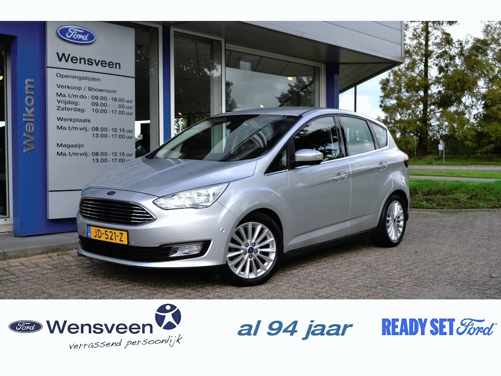 Ford C-Max 1.0T 125pk ECOBOOST Titanium | trekhaak, 100% onderhouden, navigatie