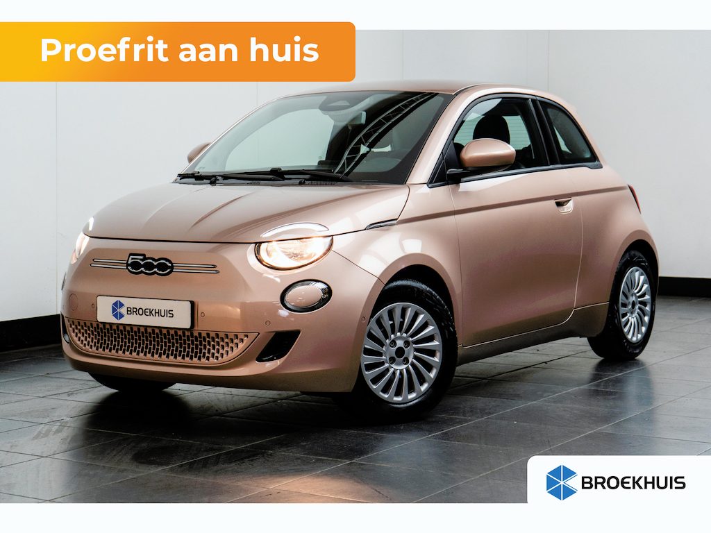 Fiat 500e Icon 42 kWh Stoelverwarming | Camera | Cruise Control | Climate | Digitaal Dashboard | 16" Lichtmetaal  | Achteruitrijcamera | Airco (automatisch) | Apple Carplay/Android Auto|telefoonintegratie premium