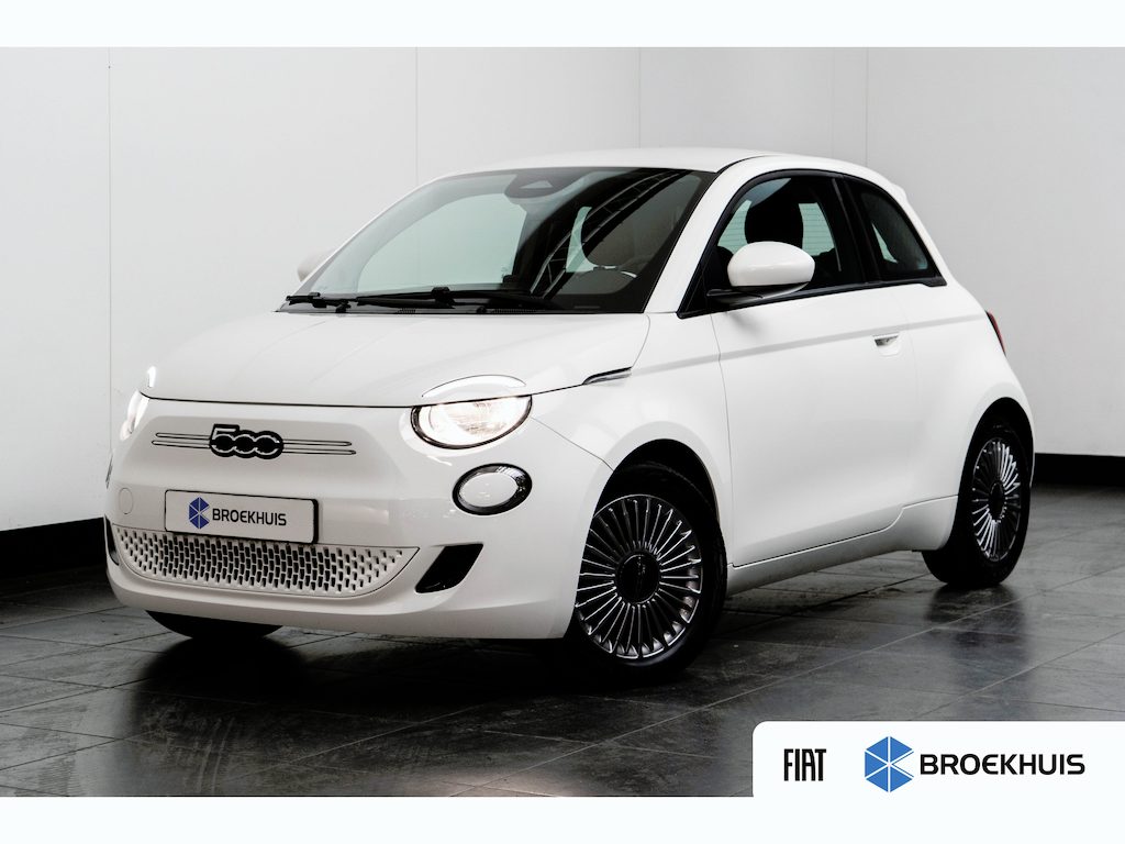 Fiat 500 Icon 42 kWh GROTE ACCU! | Carplay | Clima | Cruise | Lichtmetaal | | Airco (automatisch) | Alarm klasse 1(startblokkering) | Anti Blokkeer Systeem