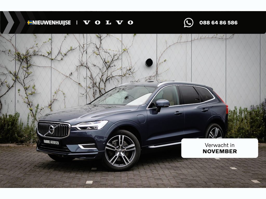 Volvo XC60 2.0 Recharge T8 AWD Inscription | Trekhaak | Panoramadak | Head-up Display | Harman Kardon Audio | 360 Graden Camera | Parkeerassistent | Keyless Entry | Elektrische Achterklep | Stoelverwarming | Cruise Control Adaptief | BLIS | Navigatie | Apple Carplay | Android Auto