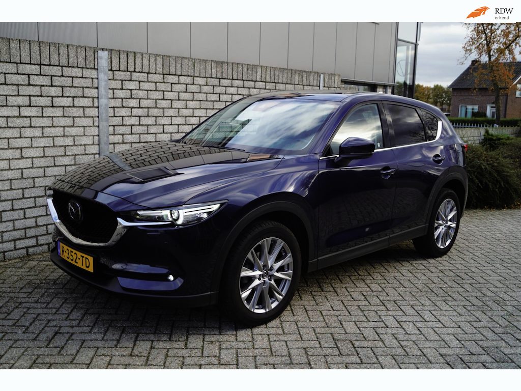 Mazda CX-5 2.0 4WD SkyActiv-G 165 Signature Autom Leder Stoel Stuur en A Bank Verw Adapt Cruise Navi 360 Camera Clima 2x PDC LMV.