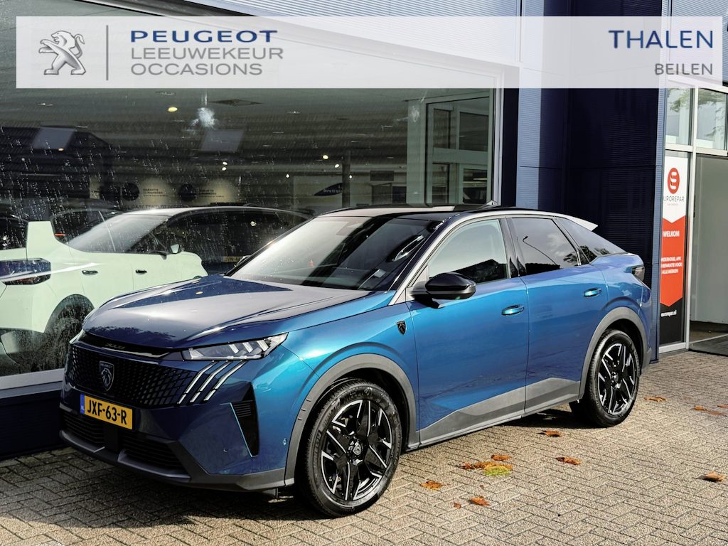 Peugeot 3008 1.2 Hybrid 145 GT | 360 Graden Camera | Dodehoek detectie | Elektrische Achterklep | Stoel- & Stuurwielverwarming | Navigatie | Keyless Entry | Parkeersensoren | Full LED Matrix verlichting | Adaptieve Cruise Control | Draadloze Apple Carplay & Android Auto | 19" Lichtmetalen Velgen |
