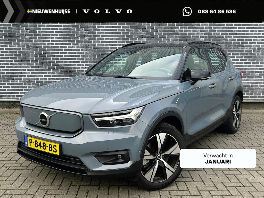 Volvo XC40 Recharge Pro | Warmtepomp | Trekhaak | Two-Tone | Harman Kardon Audio | Panoramadak | 360 Graden Camera | Keyless Entry | Elektrische Achterklep | Elektrisch Verstelbare Voorstoelen | Stoelverwarming | Cruise Control Adaptief | BLIS | Navigatie | Apple Carplay | Android Auto