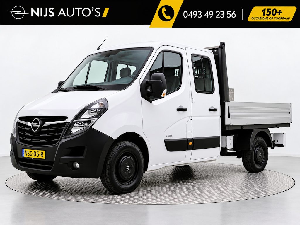 Opel Movano 2.3 Turbo L2H1 Dubbele Cab. | 2500kg Trekgewicht | Camera | Trekhaak | Climate | Opbergkist | Bluetooth