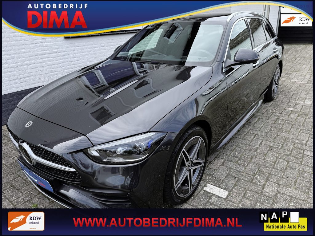 Mercedes-Benz C-klasse Estate 300 e AMG Line 313 Pk/ Navi/ 360 Camera/ Leder/ ECC/ 1e Eigenaar