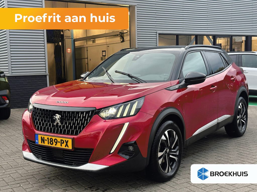 Peugeot 2008 1.2 PureTech GT Stoelverwarming | Camera | Parkeersensoren Rondom | Carplay | Digitaal Dashboard | Climate | Cruise | Achteruitrijcamera | Afwijkende dakkleur | Airco (automatisch)