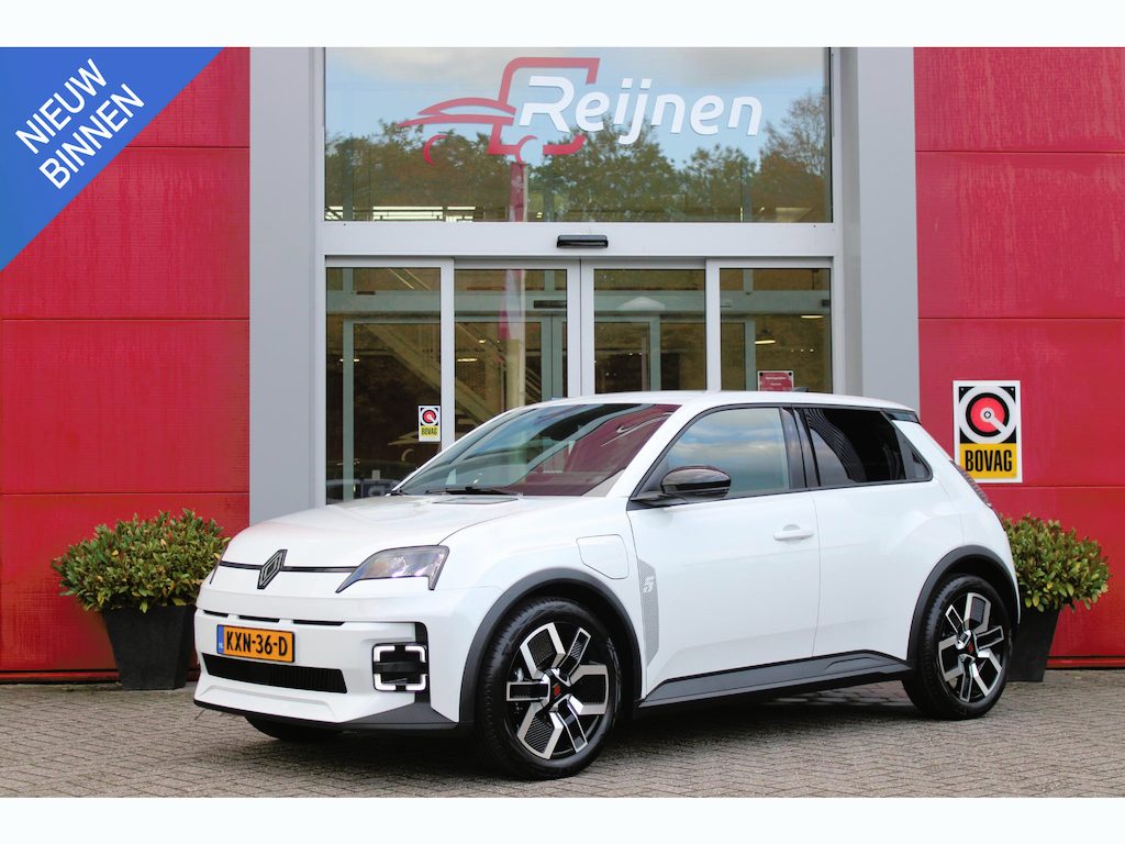 Renault R5 COMFORT RANGE TECHNO 150PK 52 kWh *NIEUWE AUTO!* | PACK WINTER TECHNO: (ELEKTRISCH VERWARMBARE VOORSTOELEN, ELEKTRISCH VERWARMBAAR STUURWIEL, BESTUUDERSSTOEL MET ELEKTRSCH VERSTELBARE LENDESTEUN, IN HOOGTE VERSTELBARE PASSAGIERSSTOEL) | LICHTMETALEN VELGEN 18" | ADAPTIVE CRUISE CONTROL | FULL LED KOPLAMPEN MET FRANSE VLAG | ELEKTRTISCH INKLABARE EN VERWARMBARE BUITENSPIEGELS | ACHTERUITRIJ CAMERA | SFEER VERLICHTING | GOOGLE MAPS NAVIGATIE | DRAADLOZE TELEFOONLADER | PRIVACY GLASS | 100KW SNELLAAD FUNCTIE | DRAADLOZE APPLE CARPLAY/ANDROID AUTO | DAB+ RADIO | SFEER VERLICHTING |
