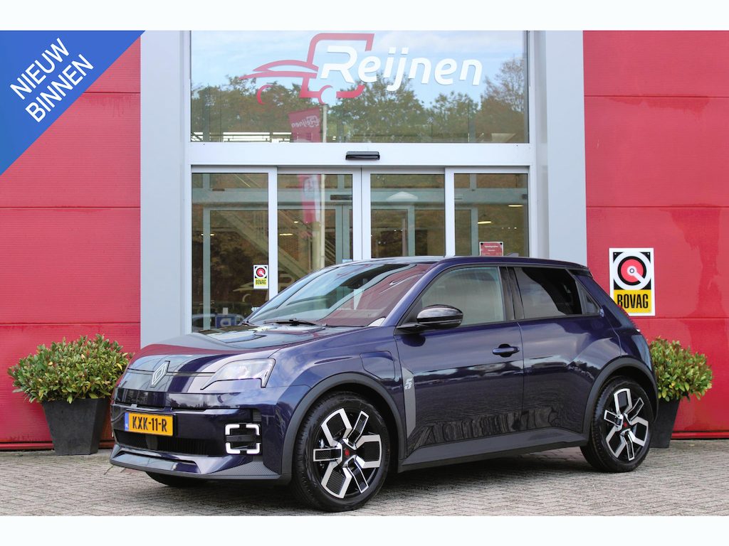 Renault R5 COMFORT RANGE TECHNO 150PK 52 kWh *NIEUWE AUTO!* | PACK WINTER TECHNO: (ELEKTRISCH VERWARMBARE VOORSTOELEN, ELEKTRISCH VERWARMBAAR STUURWIEL, BESTUUDERSSTOEL MET ELEKTRSCH VERSTELBARE LENDESTEUN, IN HOOGTE VERSTELBARE PASSAGIERSSTOEL) | LICHTMETALEN VELGEN 18" | ADAPTIVE CRUISE CONTROL | FULL LED KOPLAMPEN MET FRANSE VLAG | ELEKTRTISCH INKLABARE EN VERWARMBARE BUITENSPIEGELS | ACHTERUITRIJ CAMERA | SFEER VERLICHTING | GOOGLE MAPS NAVIGATIE | DRAADLOZE TELEFOONLADER | PRIVACY GLASS | 100KW SNELLAAD FUNCTIE | DRAADLOZE APPLE CARPLAY/ANDROID AUTO | DAB+ RADIO | SFEER VERLICHTING |