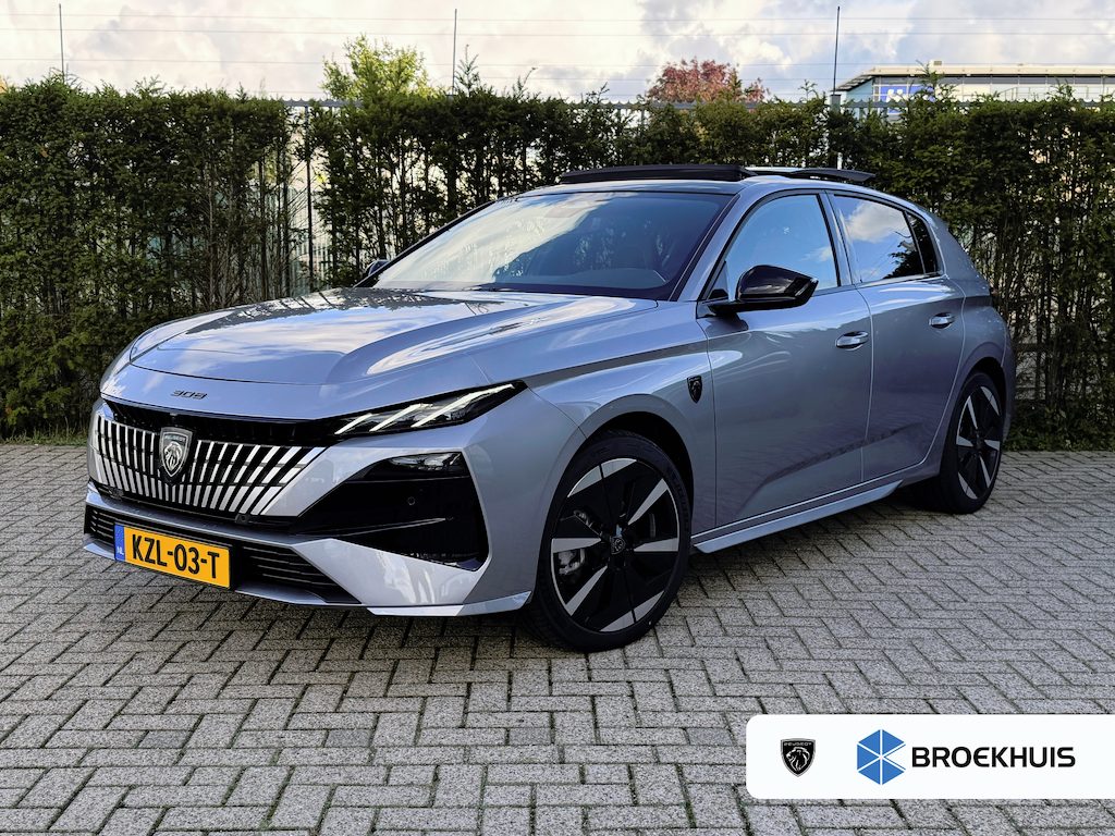 Peugeot e-308 GT 58 kWh 156PK | DEMO DEAL | Adapt. Cruise | Schuifdak | Massage | 360 Camera | Stoel+Stuur verwarming | Matrix | Keyless | Alcantara | Carplay |
