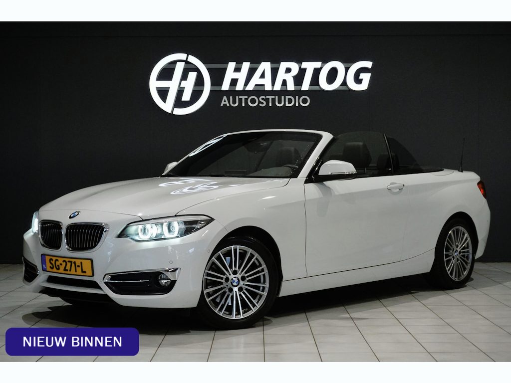 BMW 2-Serie Cabrio 220i High Executive + CAMERA / LEDER / STOELVERWARMING / GROOT SCHERM