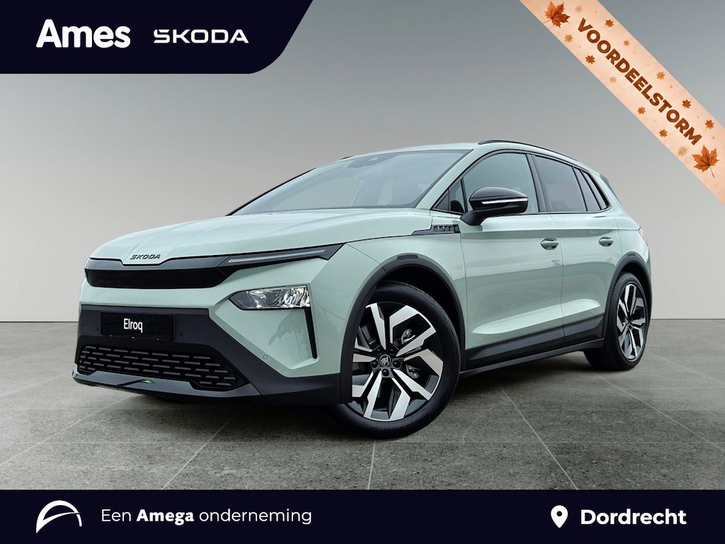 Skoda Elroq 85 Sportline | Achterklep Elektrisch | LED Matrix | Achteruitrijcamera | Draadloze telefoonlader | Stoel/Stuurverwarming