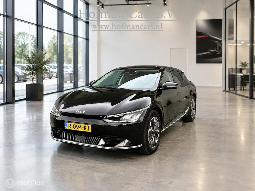 Kia EV6 Plus 77.4 kWh | SOH 100% | Zwart Leder | Meridian Audio | Stoelverwarming | 09/2022 | Camera |