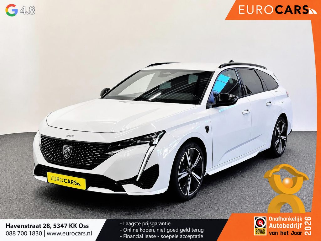 Peugeot 308 SW 1.6 Plug-in Hybrid 225 GT Navigatie Apple Carplay/Android Auto Camera Parkeersensoren Adaptive Cruise Control Stoelverwarming FULL LED Climate Control Virtual Cockpit Lichtmetalen velgen