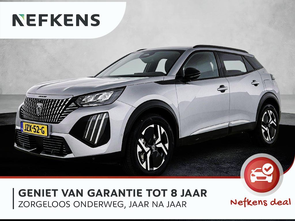 Peugeot 2008 SUV Allure Hybrid 145pk Automaat | Navigatie | 360° Camera | Climate Control | Adaptieve Cruise Control | Parkeersensoren v+a | Keyless | Dodehoeksensor | Draadloze Apple Carplay / Android Auto + telefoonlader | Digitaal instrumentenpaneel | DAB+ radio | Led koplampen | Donker getint glas | 17" lichtmetalen velgen |