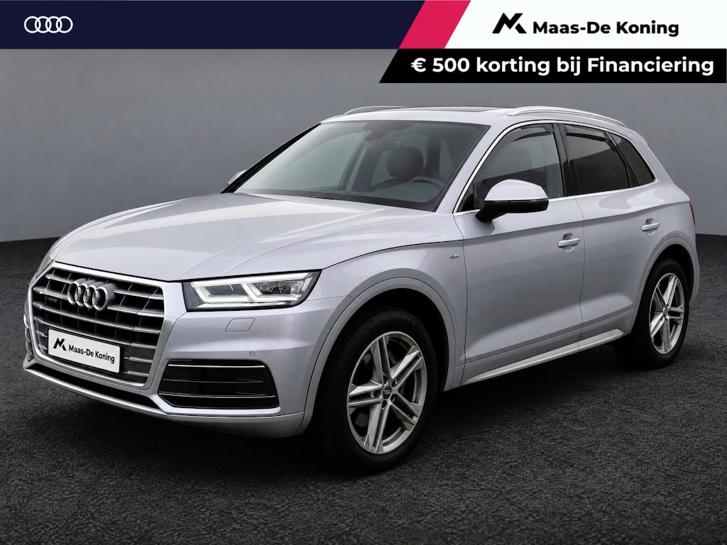 Audi Q5 2.0TFSI/252PK quattro S Line Edition · Panoramadak · Leder · Trekhaak · Camera · Luchtvering ·