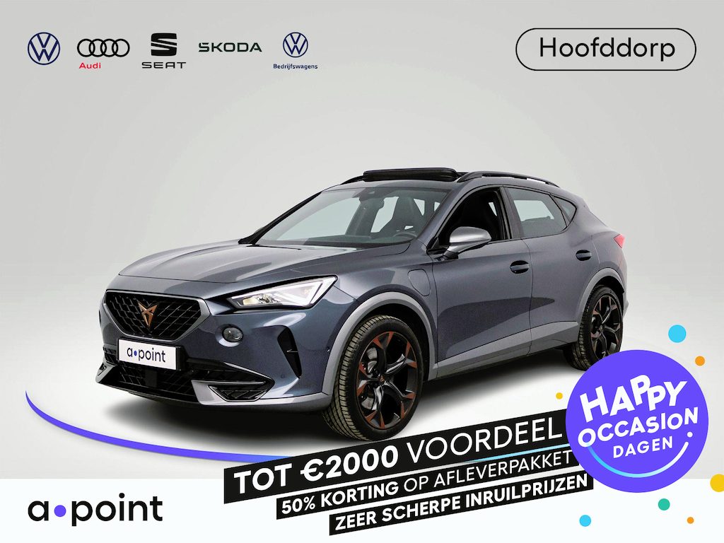 CUPRA Formentor 1.4 e-Hybrid VZ Copper Edition 245 pk Automaat (DSG) | Navigatie | Panoramadak | Park assist | Achteruitrijcamera | Adaptieve cruise control | Stoelverwarming | Elektr. Bestuurdersstoel met geheugen | Elektr. achterklep met sensor |