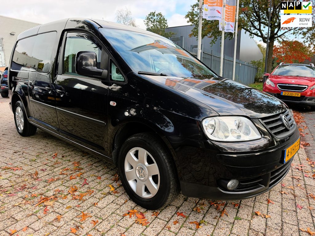 Volkswagen Caddy Maxi 1.9 TDI 77 kw automaat DSG , airco, cruise , elec pakket, trekhaak, 1e eigenaar nwe apk, 151.571 km n.a.p