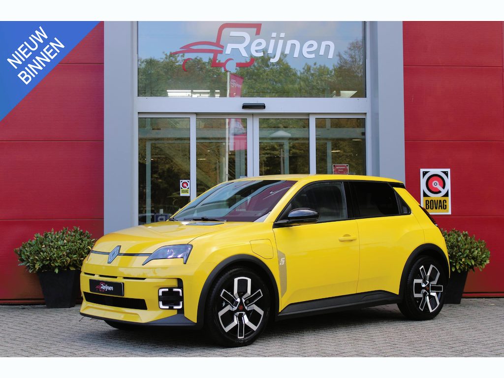 Renault R5 COMFORT RANGE TECHNO 150PK 52 kWh *NIEUWE AUTO!* | PACK WINTER TECHNO: (ELEKTRISCH VERWARMBARE VOORSTOELEN, ELEKTRISCH VERWARMBAAR STUURWIEL, BESTUUDERSSTOEL MET ELEKTRSCH VERSTELBARE LENDESTEUN, IN HOOGTE VERSTELBARE PASSAGIERSSTOEL) | LICHTMETALEN VELGEN 18" | ADAPTIVE CRUISE CONTROL | FULL LED KOPLAMPEN MET FRANSE VLAG | ELEKTRTISCH INKLABARE EN VERWARMBARE BUITENSPIEGELS | ACHTERUITRIJ CAMERA | SFEER VERLICHTING | GOOGLE MAPS NAVIGATIE | DRAADLOZE TELEFOONLADER | PRIVACY GLASS | 100KW SNELLAAD FUNCTIE | DRAADLOZE APPLE CARPLAY/ANDROID AUTO | DAB+ RADIO | SFEER VERLICHTING |
