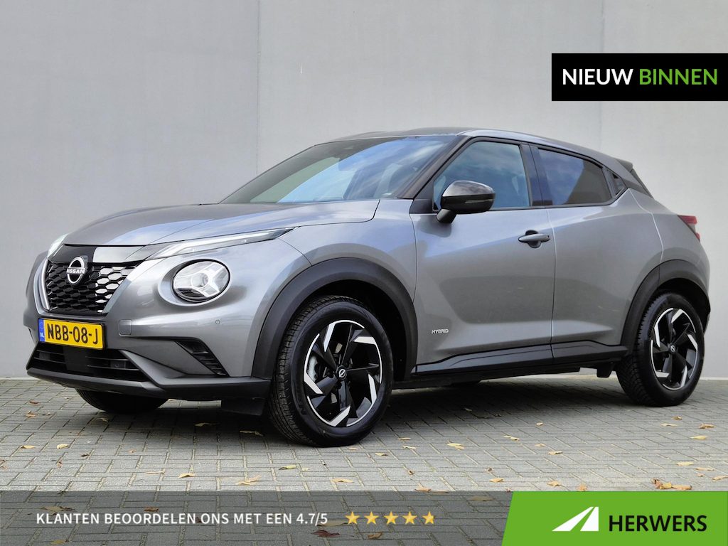 Nissan Juke 1.6 Hybrid N-Connecta / Cruise control / Navigatie via Apple Carplay of Android Auto / Climate control / Achteruitrijcamera / Parkeersensoren voor en achter / Keyless Entry/Start /