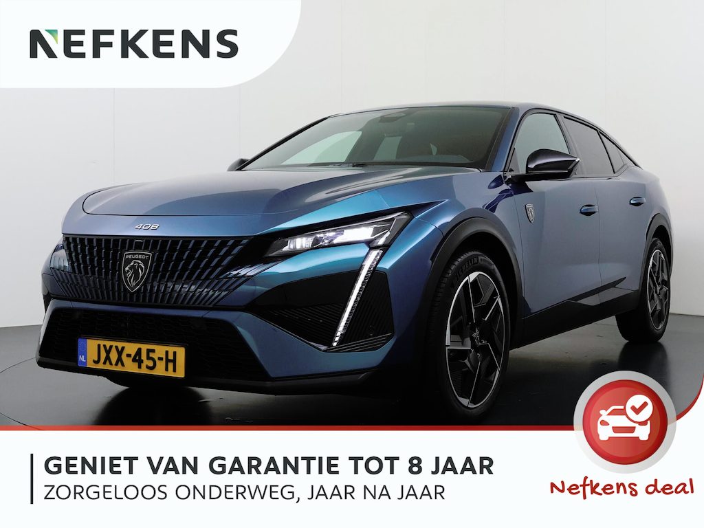 Peugeot 408 GT 145pk Hybrid Automaat | Navigatie | 360 Camera | Parkeersensoren voor en achter | Elektrische achterklep | Cruise control adaptief | 19 inch lichtmetalen velgen | Full LED koplampen | Apple Carplay en Android auto draadloos