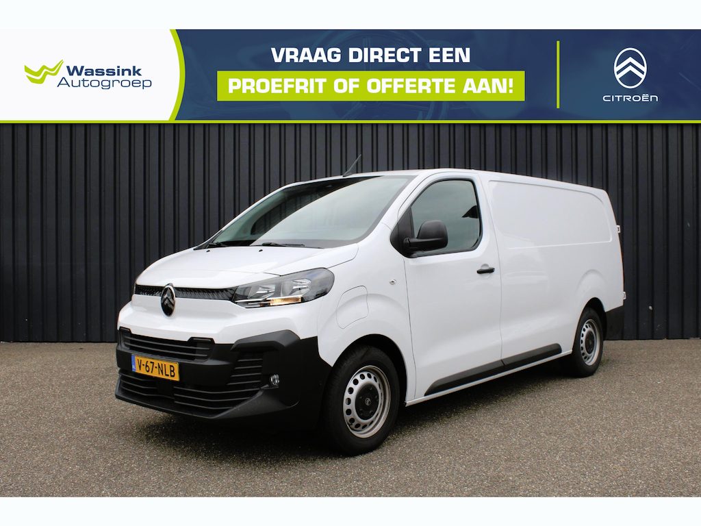 Citroën E-Jumpy L3 136 75 kWh Lengte 3 | Camera | Navigatie | Carplay | Betimmering Laadruimte | Passagiersbank | Comfort Tussenwand