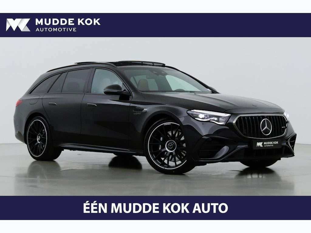 Mercedes-Benz E-klasse 53 AMG 4MATIC+ | Nightpakket | Panoramadak | Burmester | Stoelverwarming+ventilatie | Head-Up | 21 Inch