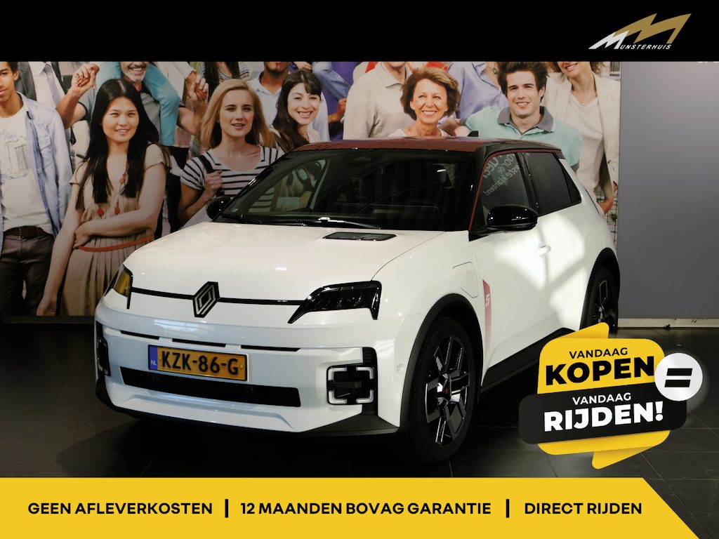 Renault R5 comfort range techno 52 kWh | Demo | Vraag naar beschikbaarheid | Pack winter | Advanced driving assist | NumbeR5 daksticker rouge