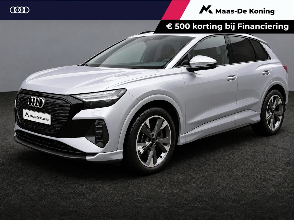 Audi Q4 e-tron 40 Launch edition Advanced Plus 77 kWh/204pk · SOH 94,7% · Camera · Matrix LED · Warmtepomp · Head-Up Display · Elek. Achterklep · Dodehoeksensor · Stoelverwarming ·