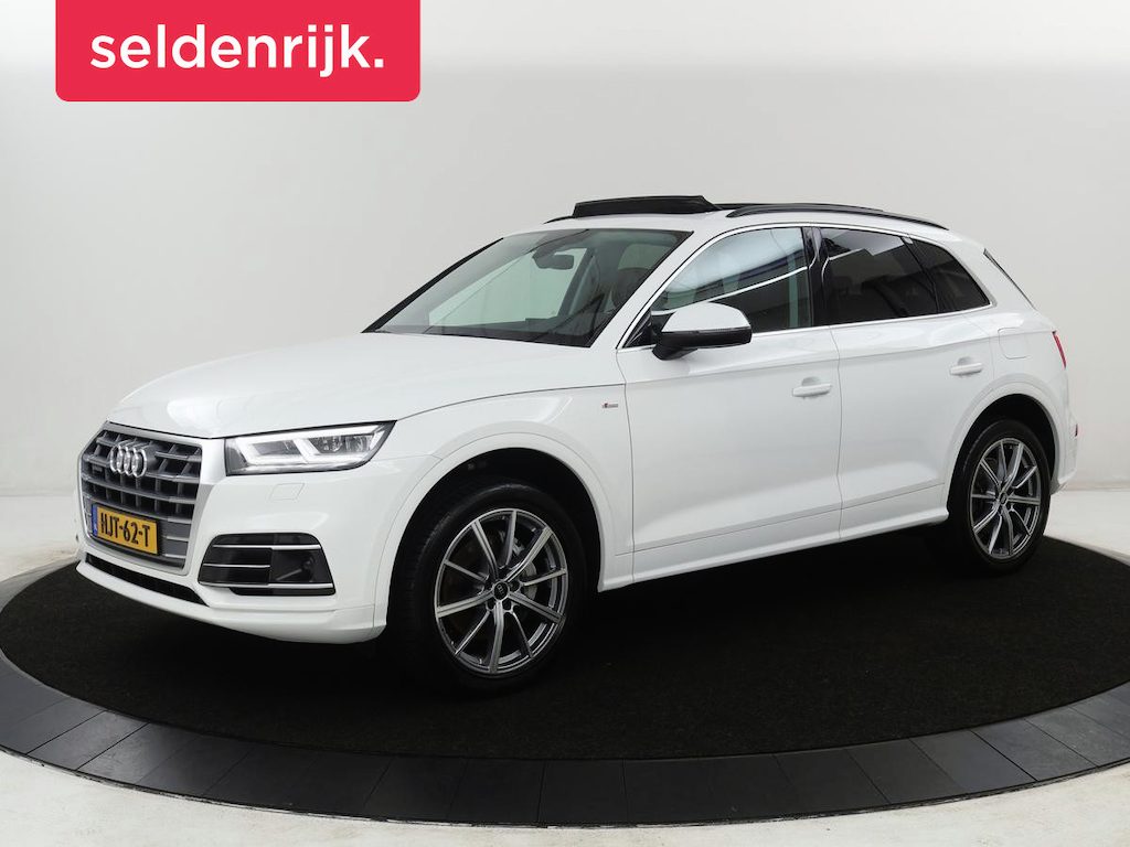 Audi Q5 50 TFSI e quattro S edition | SOH 85,5% | Panoramadak | Half leder | Stoelverwarming | Adaptive cruise | Dodehoek detectie | Camera | Park assist | Navigatie | Bluetooth | Climate control