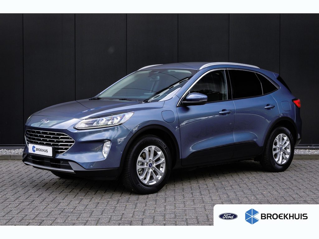 Ford Kuga 2.5 PHEV Titanium | Elec. trekhaak | Adaptieve cruise | Dodehoek detectie | 360-Camera | Winter-pack | Keyless | Privacy-glass