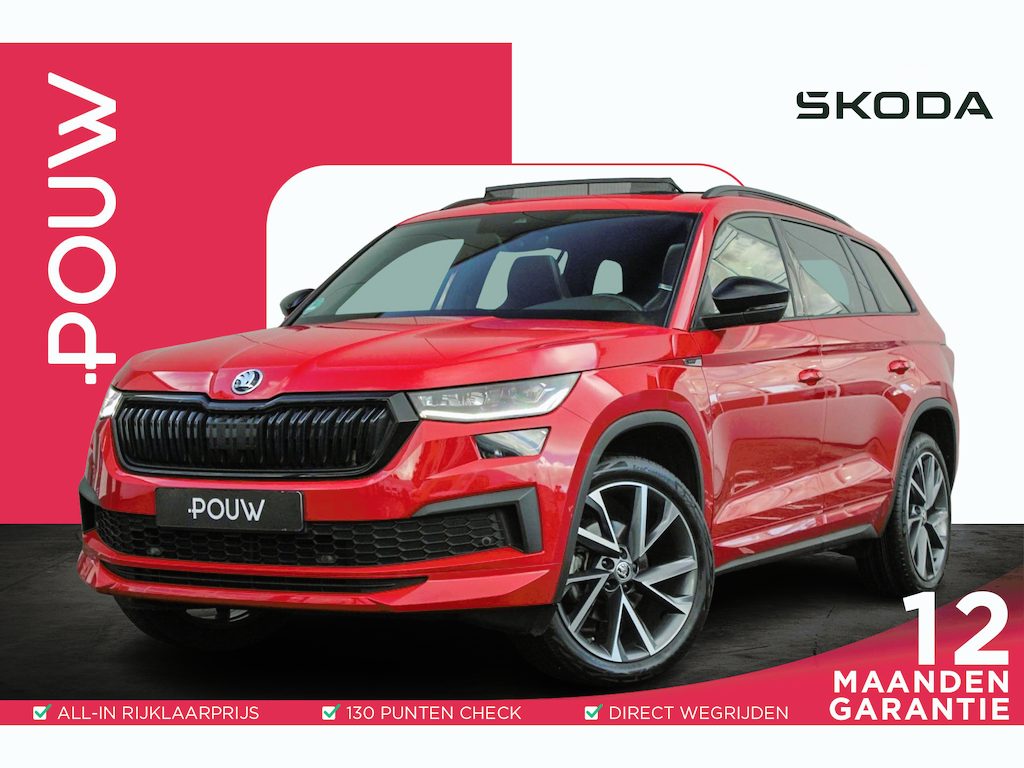 Skoda Kodiaq 1.5 TSI 150pk DSG Sportline Business | Panoramadak | Elektrische stoel | Stoelverwarming | Camera | Adaptief Cruise Control | Trekhaak