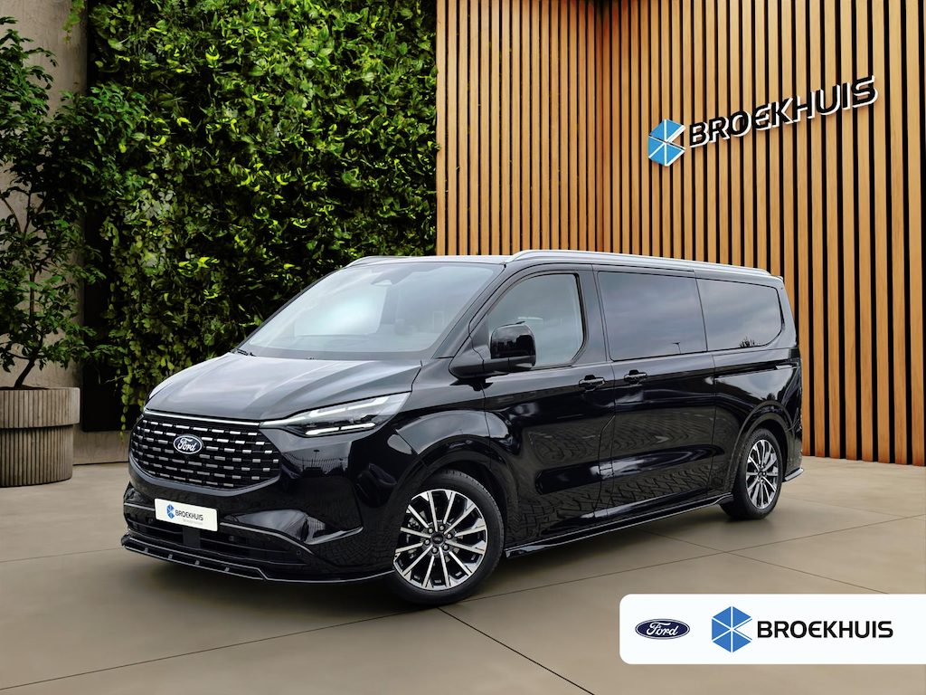 Ford Tourneo Custom PHEV 8-pers. | Luxury Pack Special | Elek. Trekhaak | Pano | AGR | 360 cam. | 1-fase laadkabel mode 3 16A, 10 meter | 16-weg elektrisch verstelbare AGR bestuurdersstoel i.c.m. 12-weg passagiersstoel in leder (Sensico) | AGM accu