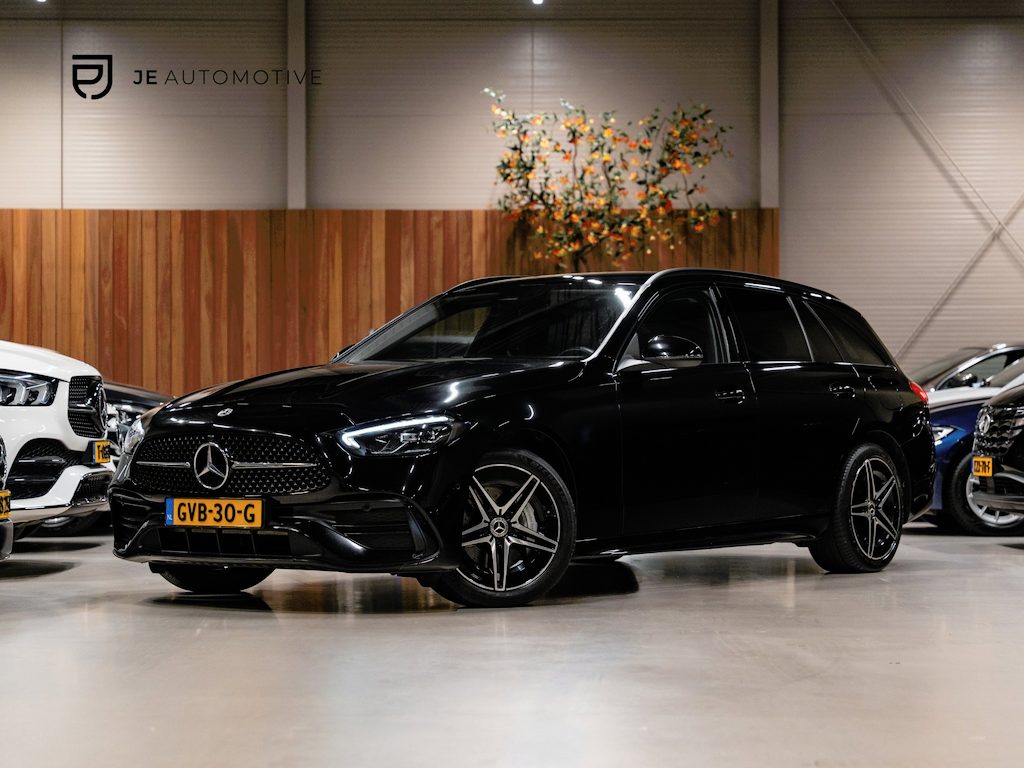 Mercedes-Benz C-klasse Estate 300e AMG Line Business, Night Pakket, Plug-In, Ambiënte Light, Apple Carplay, Cruise, Cam, PDC, Navi