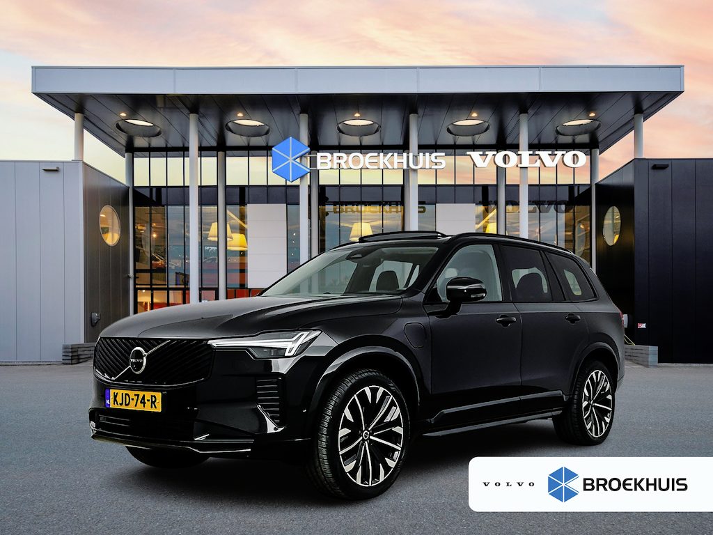 Volvo XC90 T8 Ultra Dark | 21" Allseason | Luchtvering | Geventileerd Nappa | Massage | Bowers & Wilkins | Trekhaak | Gelaagd&Getint Glas | Head-Up | 360 Camera