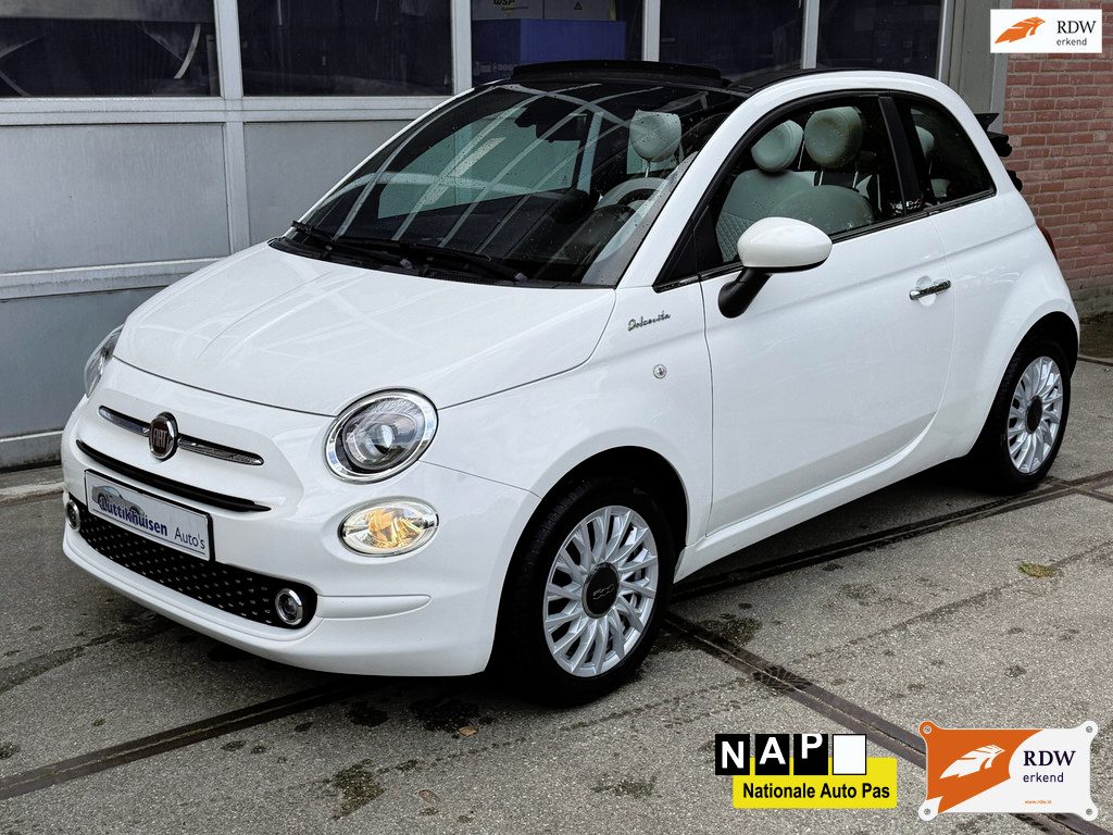 Fiat 500 1.0 Hybrid Dolcevita,Cabrio,Cruise,Airco,52488 km,LMV