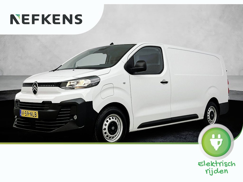 Citroën E-Jumpy L3 136 75 kWh | 3-Pers.| Camera | Navigatie | Dodehoekbewaking | Vloerplaat/Lat om Lat Laadruimte