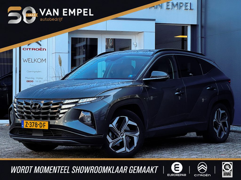 Hyundai Tucson 1.6 T-GDI PHEV Premium 4WD | 97% SOH | Trekhaak | Leder + Memory | 360 Camera | Stoelverwarming + Ventilatie