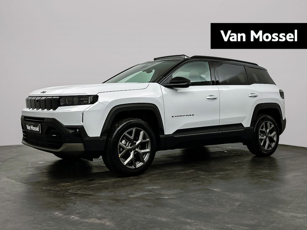 Jeep Compass 1.2 e-Hybrid Summit | Camera | Navigatie | 360 Camera | Dodehoek Detectie | Elektrische Achterklep | Apple Carplay | Sensoren V+A | DEMO | Tot 8 jaar speciale garantie