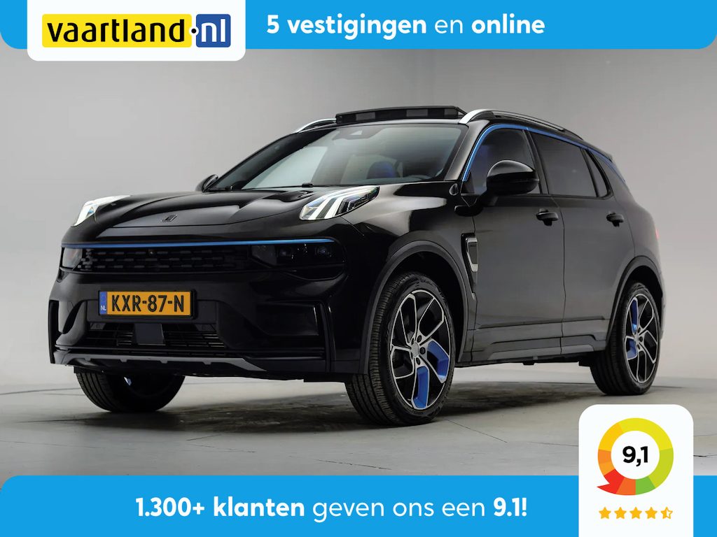 Lynk & Co 01 1.5 PHEV MY23 6,6kW Zwart [ SoH 94,5% | Zwarte hemel Pano Navi ]