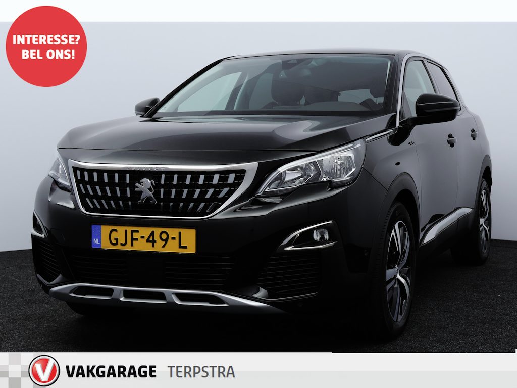 Peugeot 3008 1.2 PureTech Blue Lease Premium/ D-Riem verv: 98.000 KM!/ Virtual Dashb./ Automaat/ Camera/ 18'' LMV/ Apple + Android/ Half-Leder/ Keyless/ PDC V+A/ Navi/ Dode-Hoek DET./ Chroom/ Lane-Assist./ Cruise.