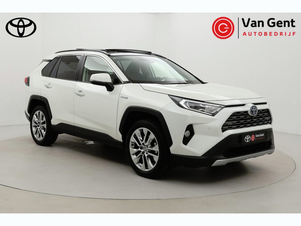 Toyota RAV4 2.5 Hybrid AWD Executive | Panoramadak | Leder | Dodehoek detectie | JBL | Navigatie | 360 camera | Stoelventilatie | Stoel-/stuurverwarming | Verwarmbare voorruit | Digitale binnenspiegel | Apple Carplay / Android Auto | 19 inch