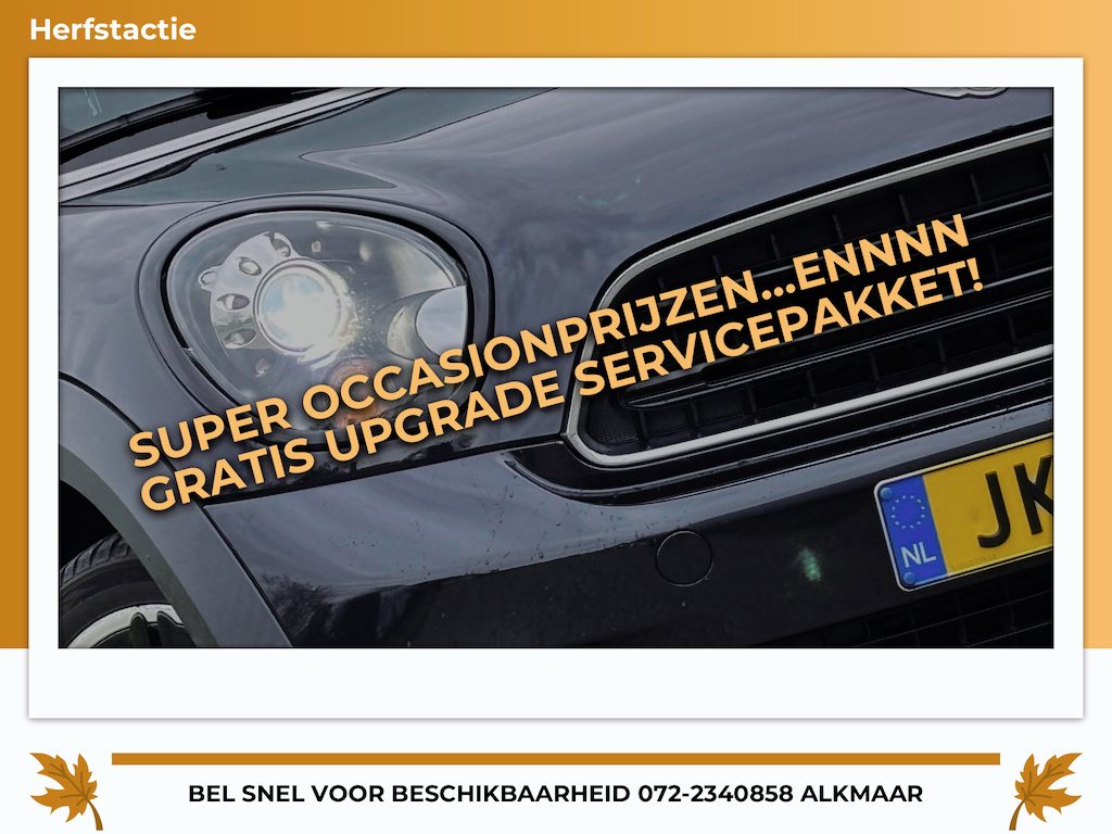 MINI Countryman 1.6 Cooper Chili Automaat - Jet Black - Gravity Black leder/Panorama-schuifdak/Seatheat