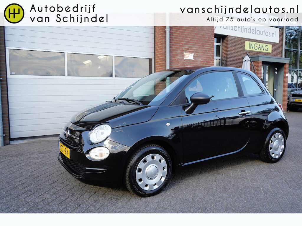 Fiat 500 1.0 HYBRID CLUB ORIGINEEL NEDERLANDS ZWARTE HEMEL AIRCO CRUISECONTROL BLUETOOTH USB ELECTR.RAMEN/SPIEGELS