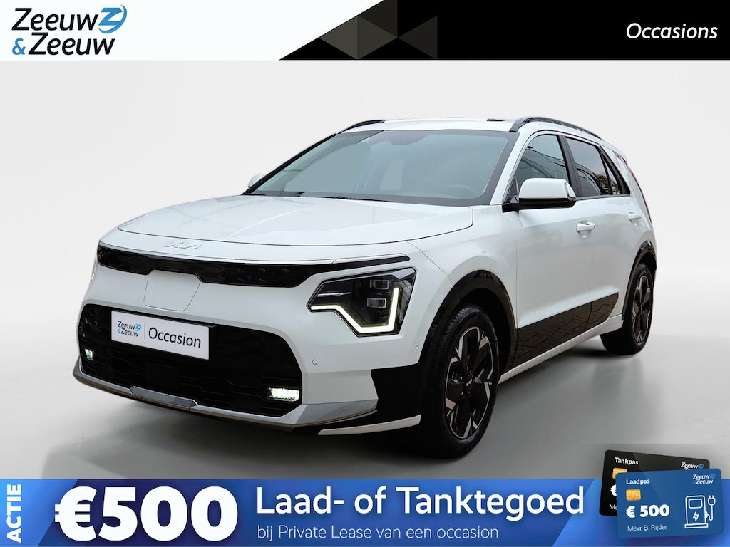 Kia Niro EV ExecutiveLine 64.8 kWh Accu 100% | Meest luxe uitvoering | Schuif/kantel dak | Dodehoek Detectie | Cruise Control Adaptief | Head up Display | Stoelverwarming en Ventilatie | Harmen / Kardon | camera | Carplay & Android | Fabrieksgarantie t/m 19-06-2031