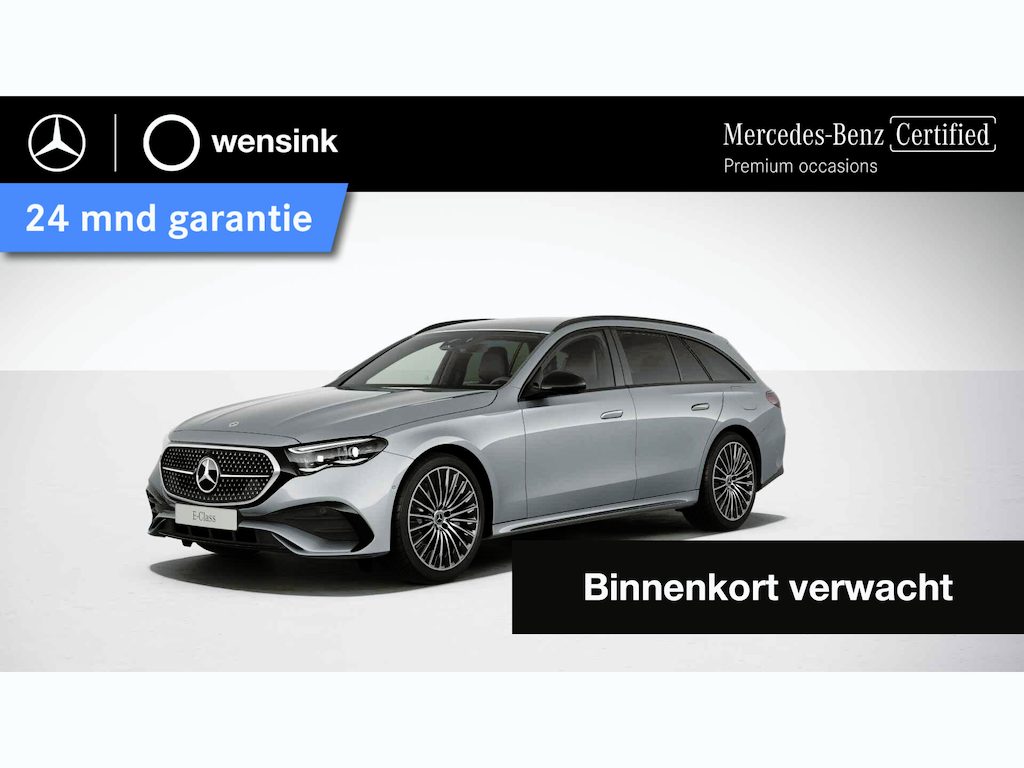 Mercedes-Benz E-klasse Estate 300 e AMG Line | Memory | Leder | Stoelventilatie | Multispaaks | Night | 360 graden camera | Digital Light |