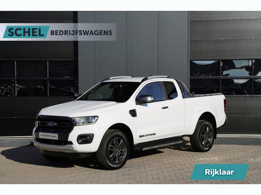 Ford Ranger 2.0 EcoBlue Wildtrak Supercab 213pk - 3.5t Trekhaak - Keyless - Stoelverwarming - Carplay- ACC - Camera - Rijklaar