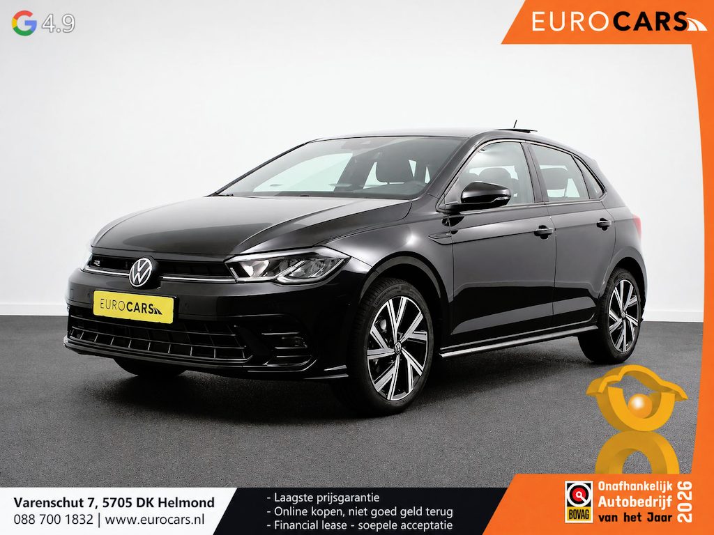 Volkswagen Polo 1.0 TSI DSG R-Line Panorama dak Navigatie App Connect Climate Control Parkeer sensoren Camera Cruise control adaptive Lichtmetalen velgen